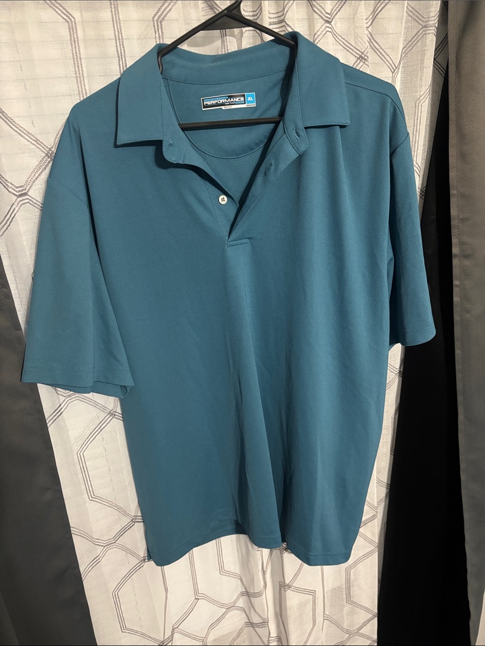 Short Sleeve Polo in Teal Blue